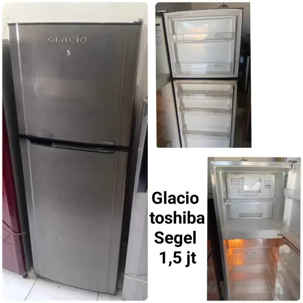 kulkas Glacio toshiba masih segel bergaransi