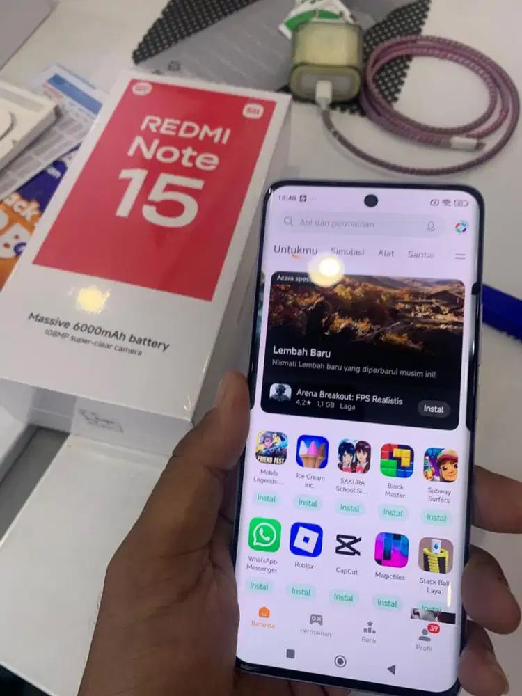 Promo Redmi Note 15 4G Ram 16Gb / 128Gb / 256Gb