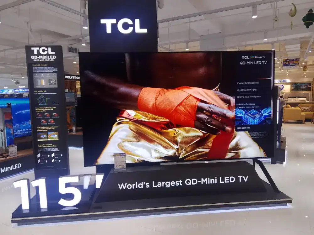 TCL 4K MINILED 115INCH
