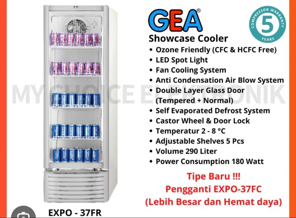 JUAL 3 UNIT SHOWCASE GEA COOLER DISPLAY