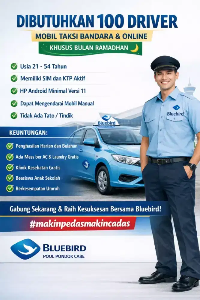 Di butuhkan segera driver