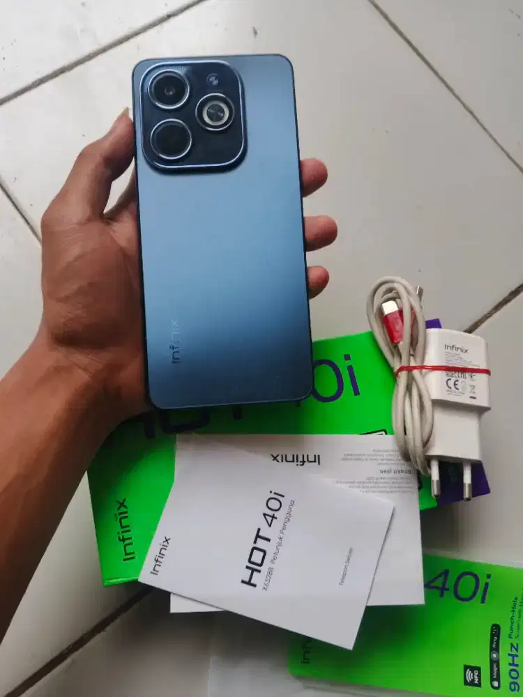 Infinix hot 40i ram 8+8/256 nfc fullset