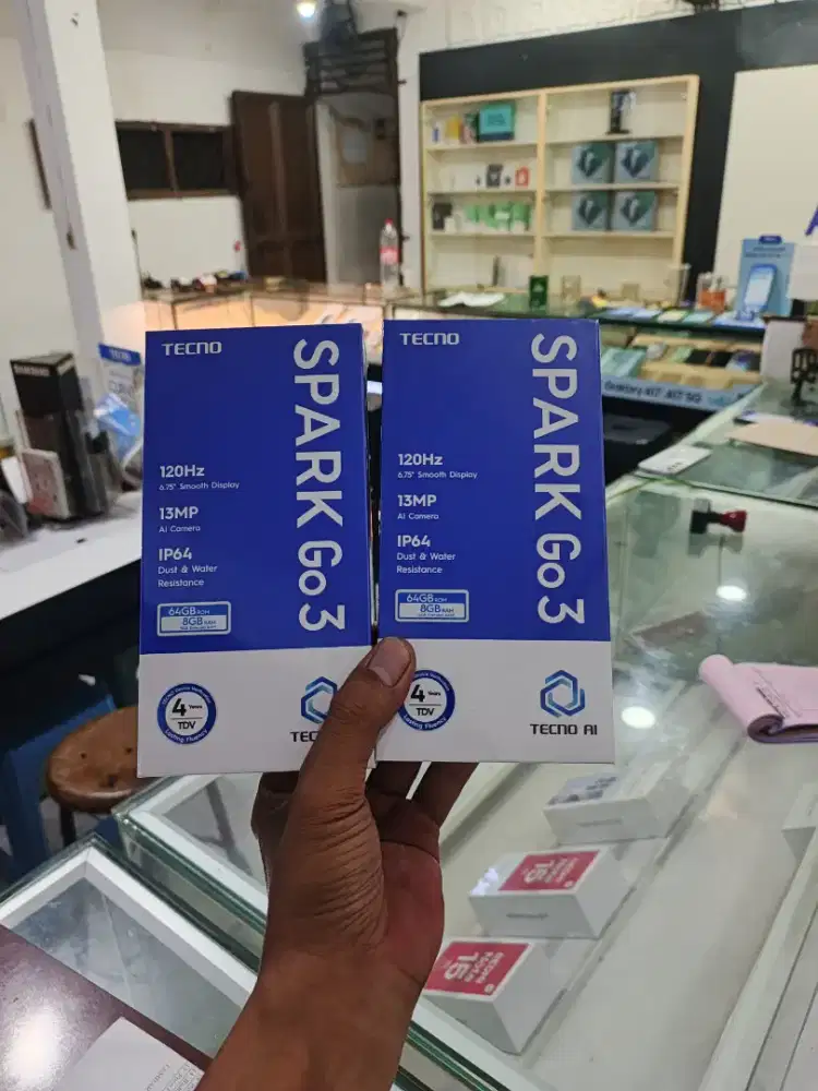 [ Fast respon WA ] Tecno Spark GO3 4+4/64 Garansi resmi 13bln