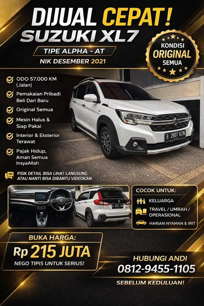 Suzuki xl7 istimewa 2021