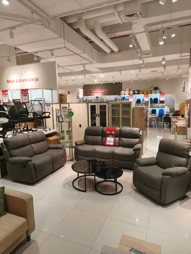 Sofa Recliner Set Baru Murah