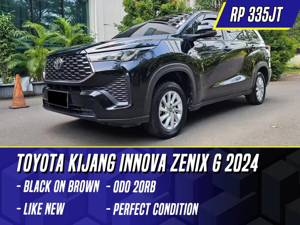 Toyota Kijang Innova Zenix G 2024 Black on Brown Hitam Inova
