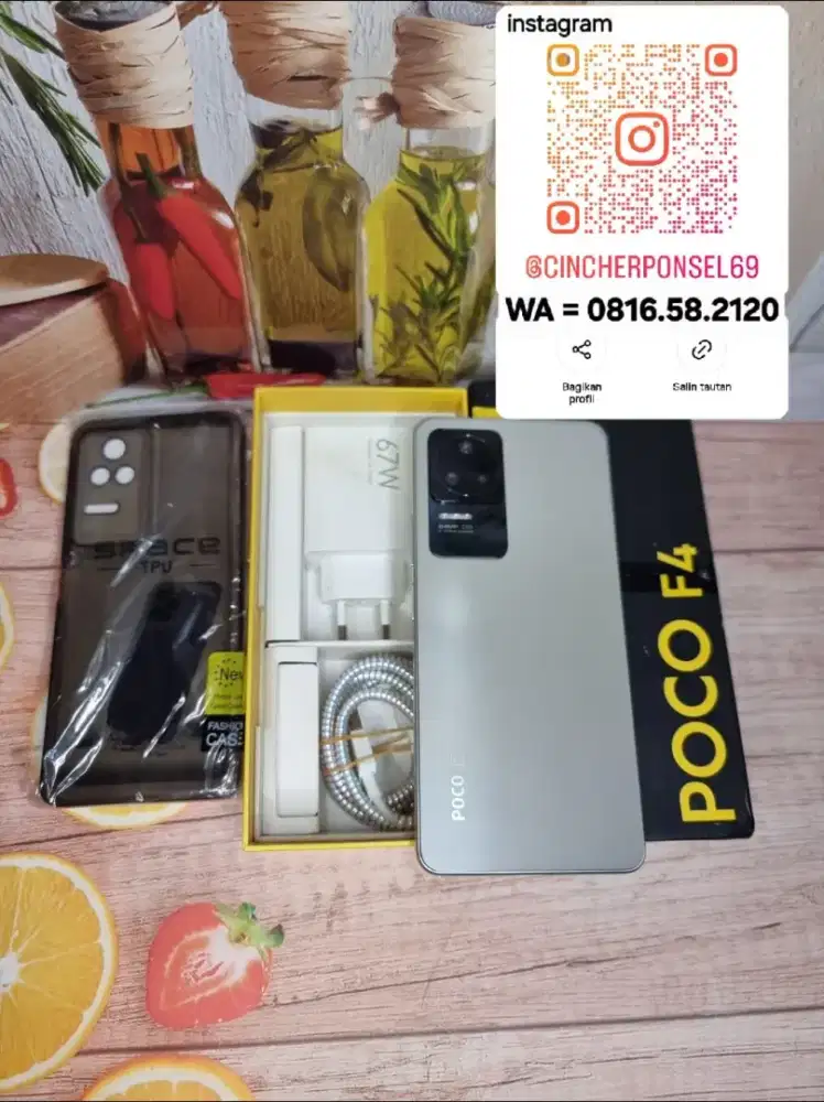 Jual hp bekas poco F4 8/256 5G fullset ORIGINAL istimewa siap pakai