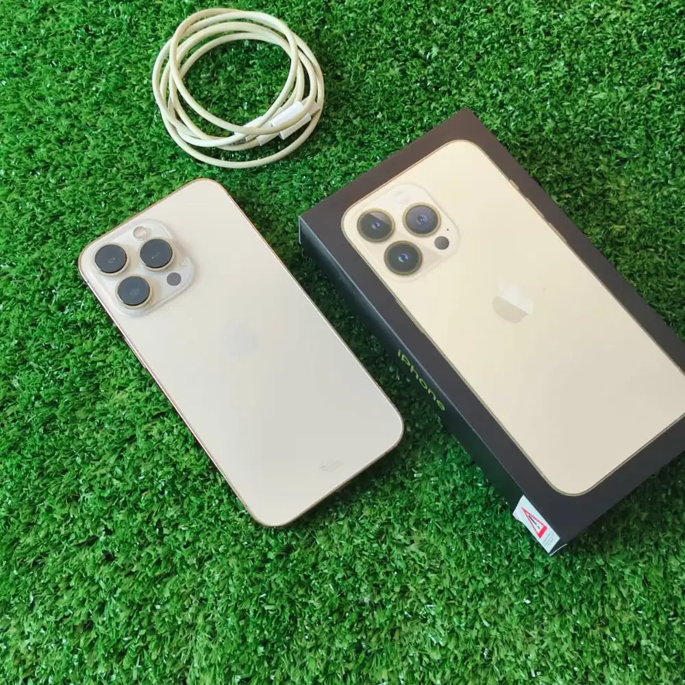 iPhone 13 Pro 256GB Gold BH 75% Ex Resmi Fullset Ori