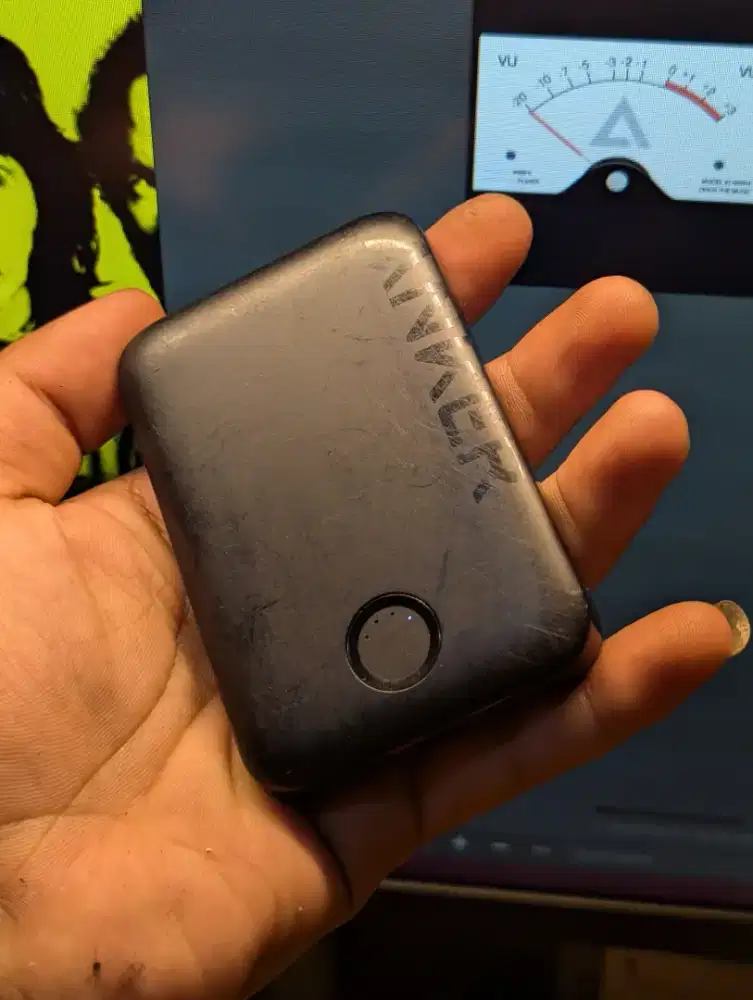 Powerbank Wireless Magsafe From ANKER POWERCORE 5K 321 ( Black )