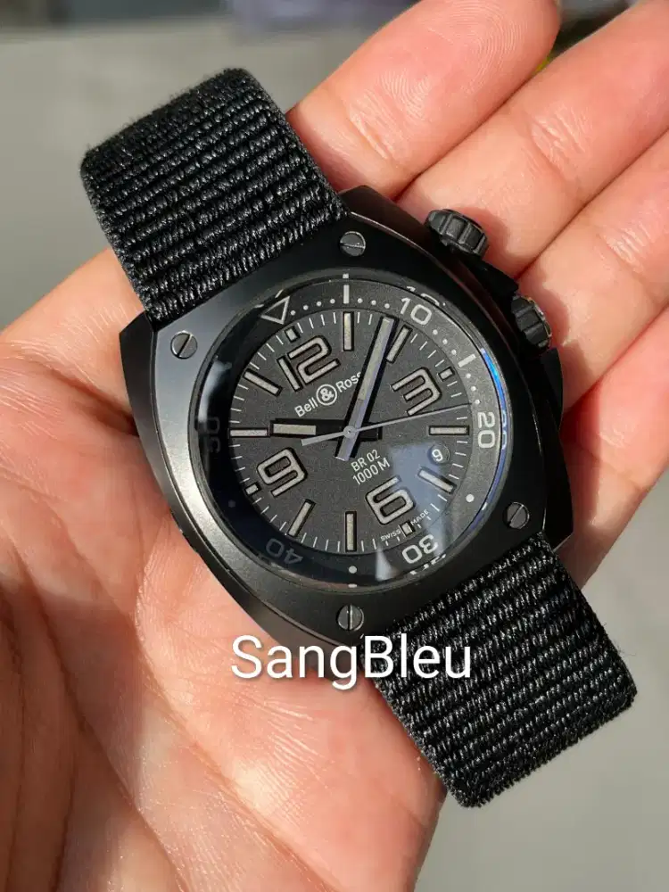 jam tangan Bell & Ross BR 02 Phantom Pro diver original automatic ori