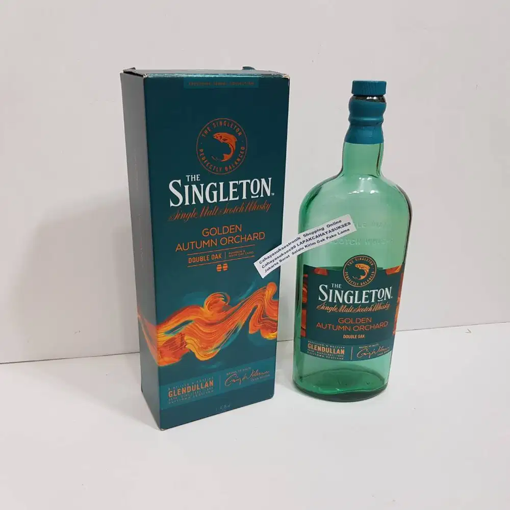 Botol Kosong Box Hijau 1000ml Koleksi Botol Pajangan Dekorasi Kamar