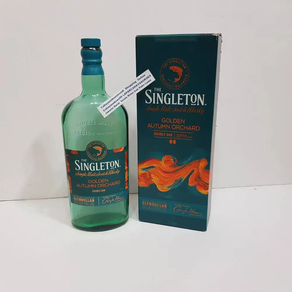 Botol Kosong Box Hijau 1000ml Koleksi Botol Pajangan Dekorasi Kamar