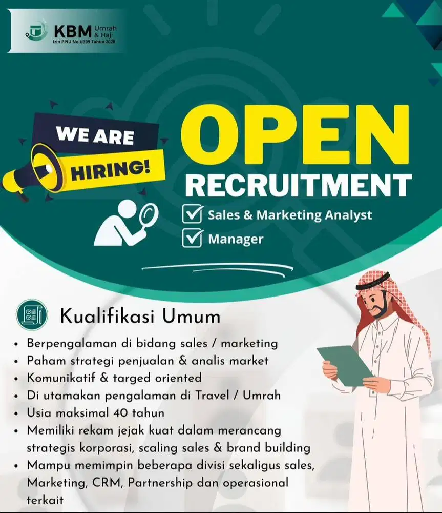 Lowongan Marketing dan Sales