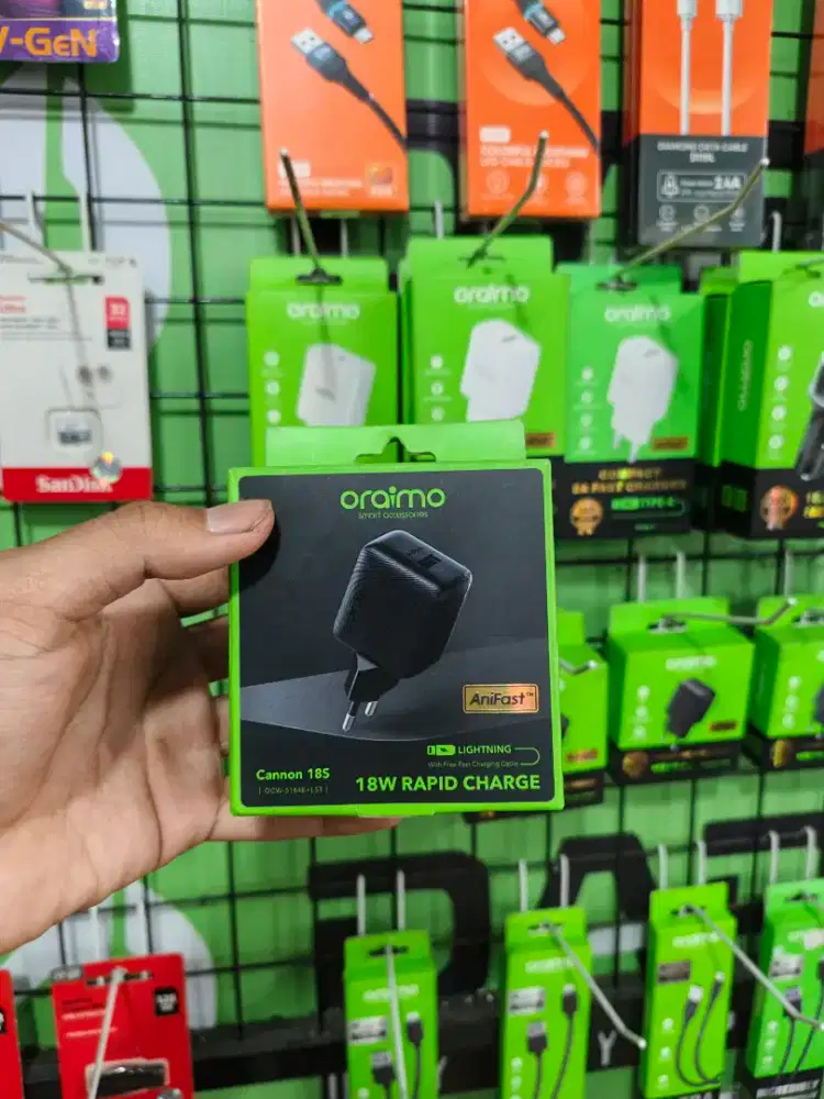 TRAVEL CHARGER LIGHTNING 18W ORAIMO OCW-5184E+L53