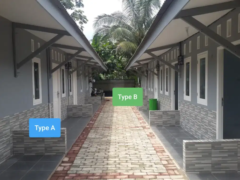 Dikontrakan rumah minimalis dekat Pasar Pucung & GDC -availble Tyoe B)