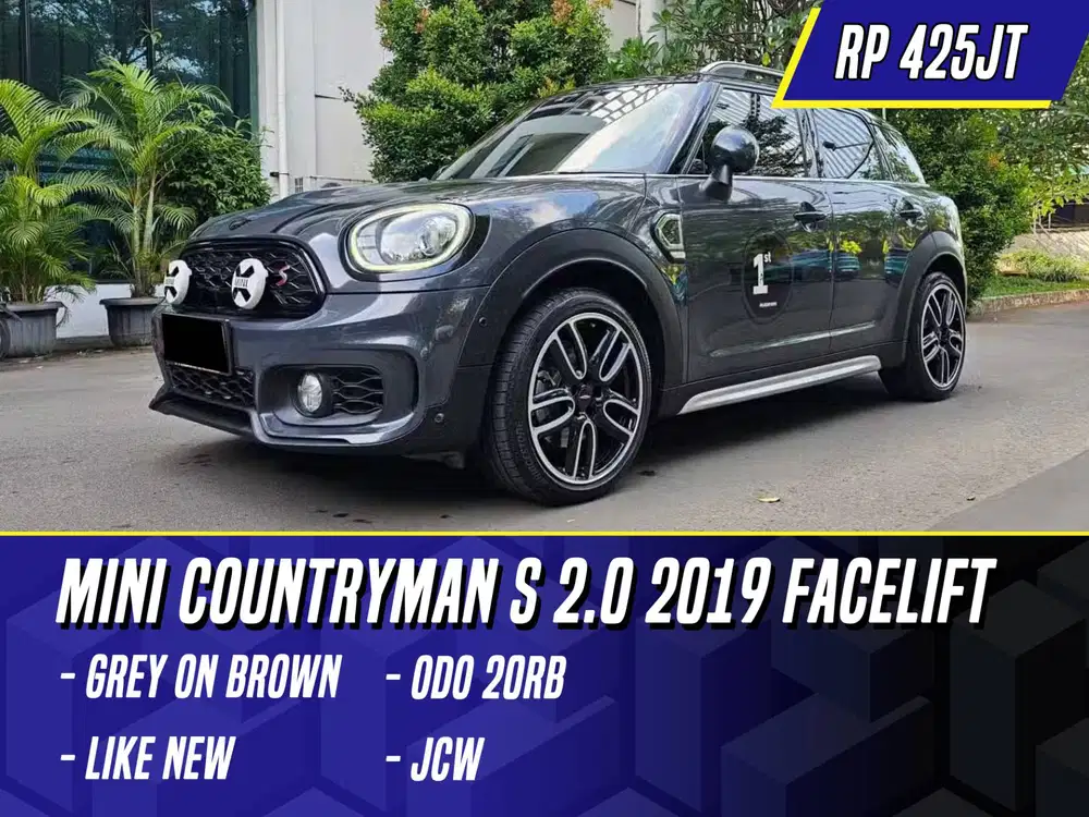 Mini Countryman S 2.0 2019 Facelift JCW Grey on Black Abu-abu Cooper
