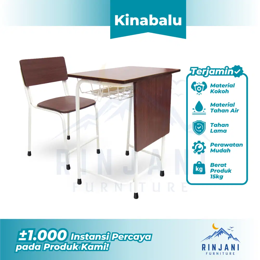 Meja Belajar Sekolah - Meja Sekolah | Bangku Siswa (Tipe KINABALU)