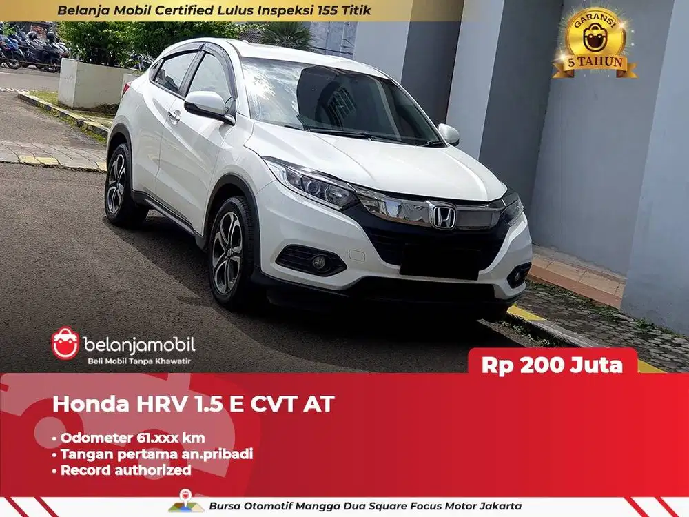 [ GARANSI 5TH ] Honda HRV HR-V HR V 1.5 E CVT AT 2021 2022