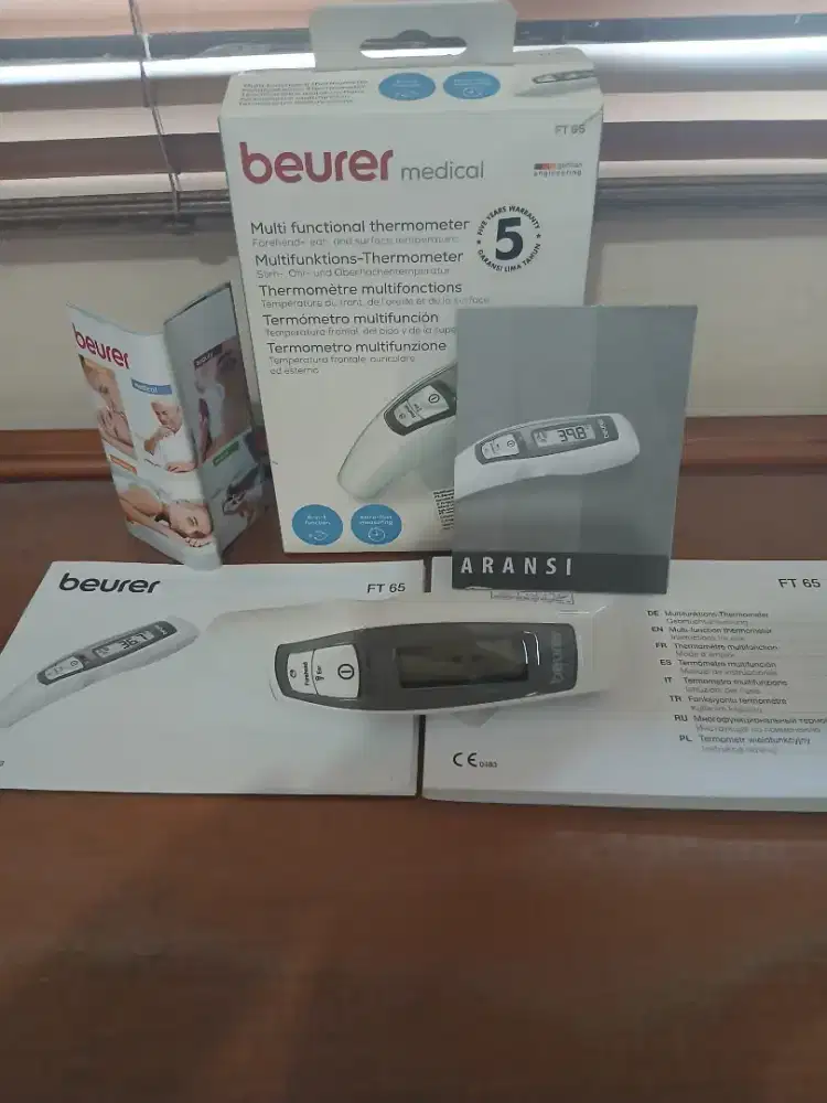 Termometer Infrared Beurer FT65 Lengkap Akurat (Telinga & Dahi)