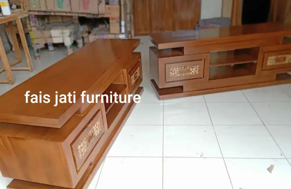 Aneka bufet TV minimalis jati