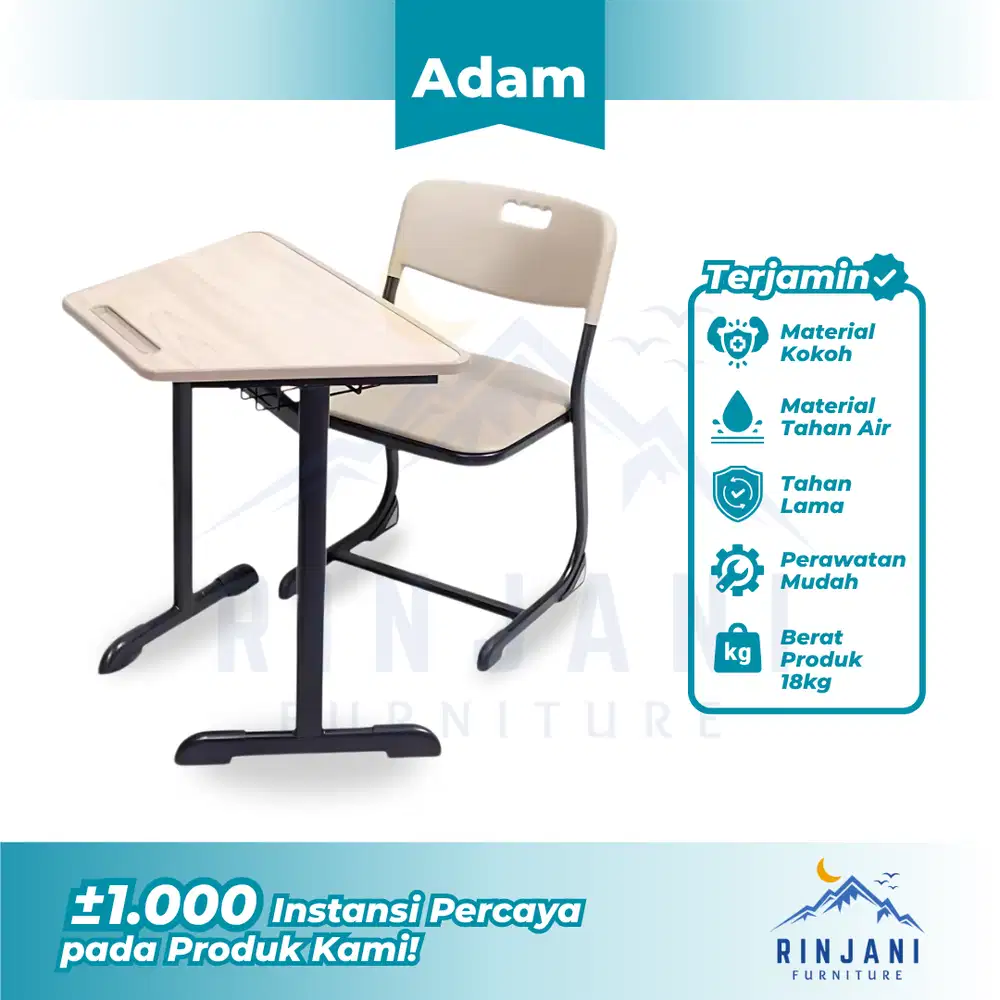 Kursi Sekolah Modern - Bangku Sekolah | Kursi Meja Siswa (Tipe ADAM)