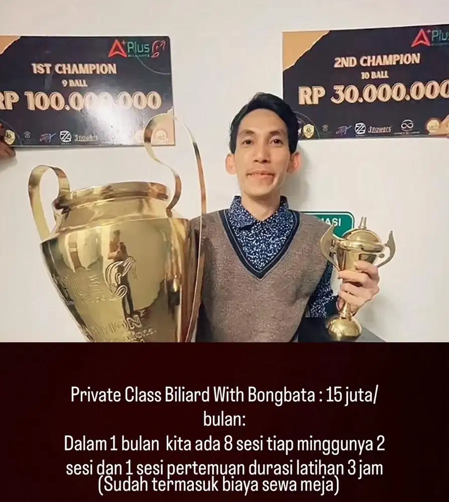 Pelatihan private biliard Jakarta