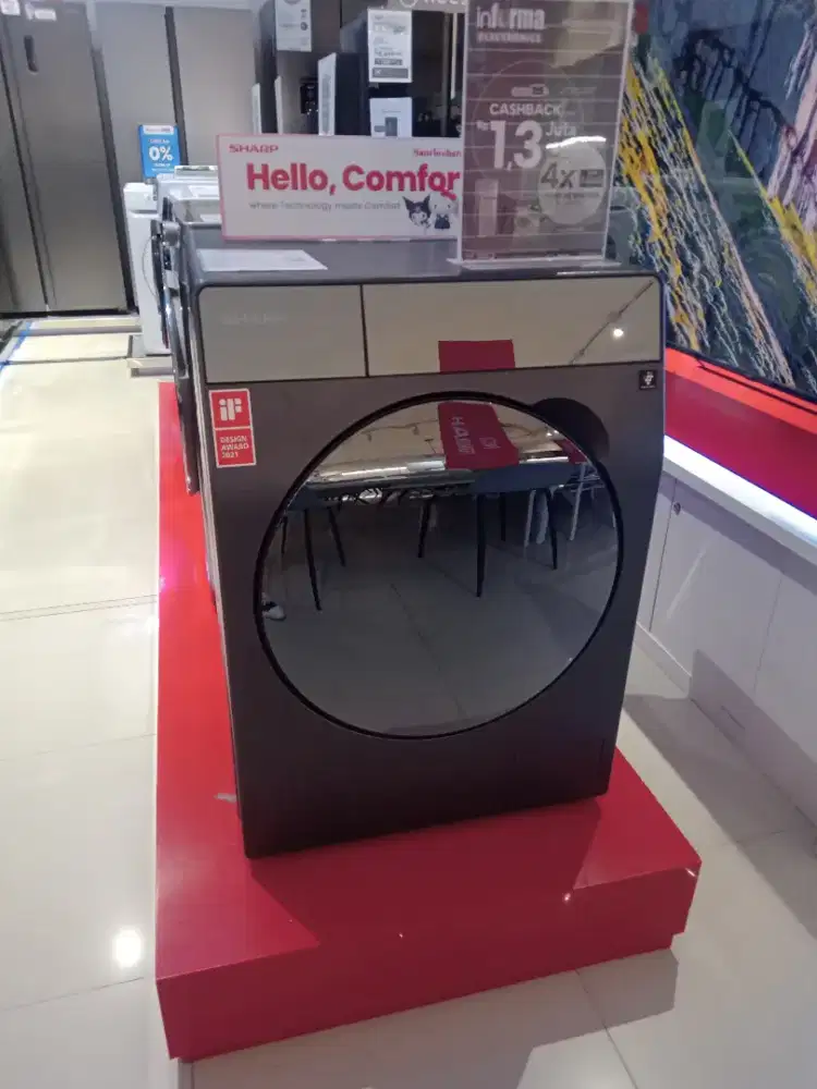 Mesin cuci Front Loading 8ltr 10.5Ltr SHARP KELS LG ELEKTROLUX