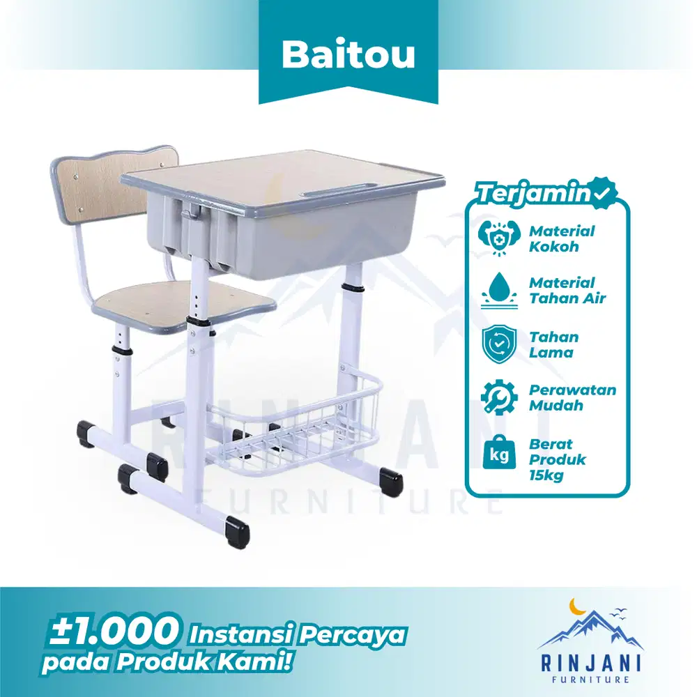 Kursi Siswa - Set Meja Kursi Sekolah | Kursi Sekolah (Tipe BAITOU)