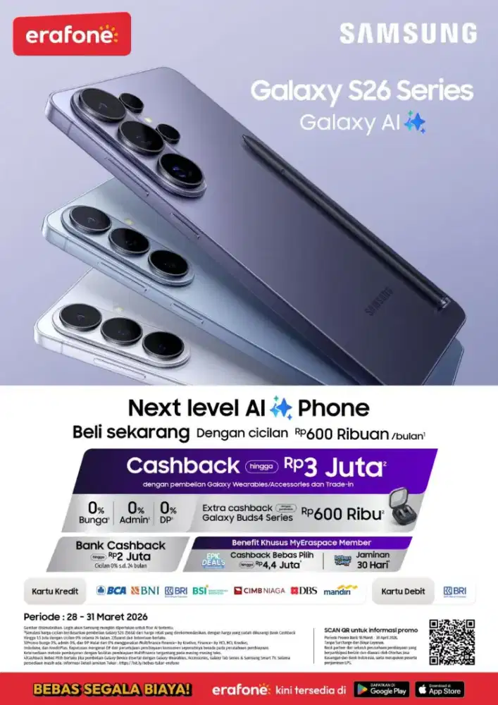 SAMSUNG S26 SERIES FREE UPGRADE MEMORI