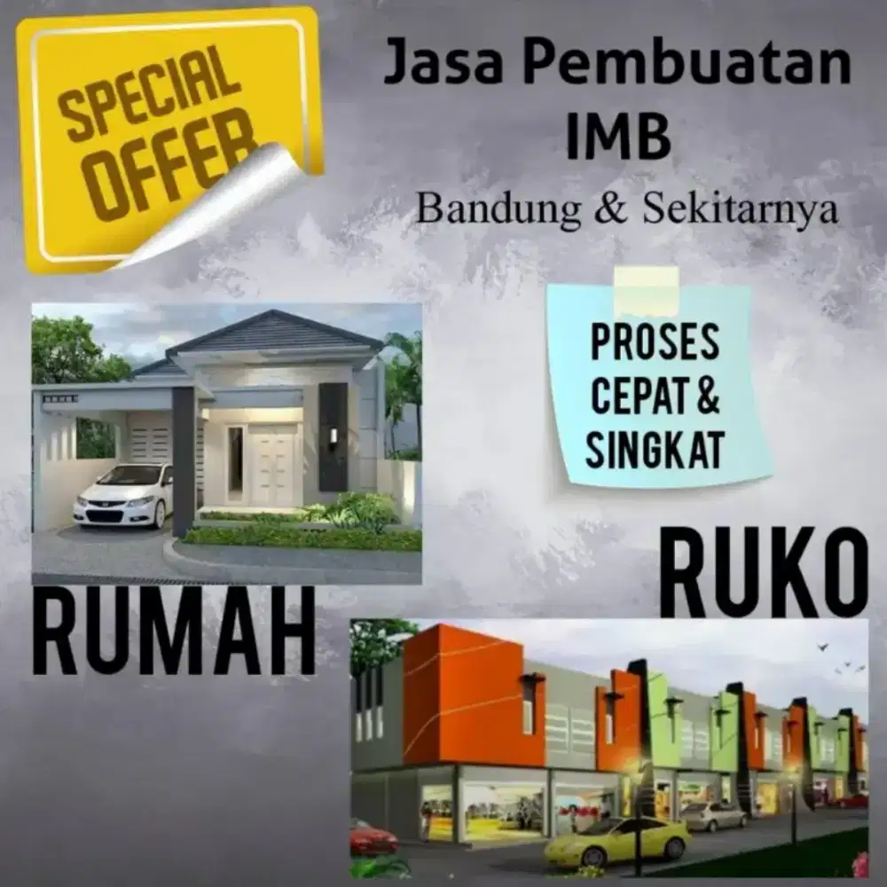 Jasa pembuatan IMB untuk wilayah Bandung kab Bandung  cimahi dan Kbb