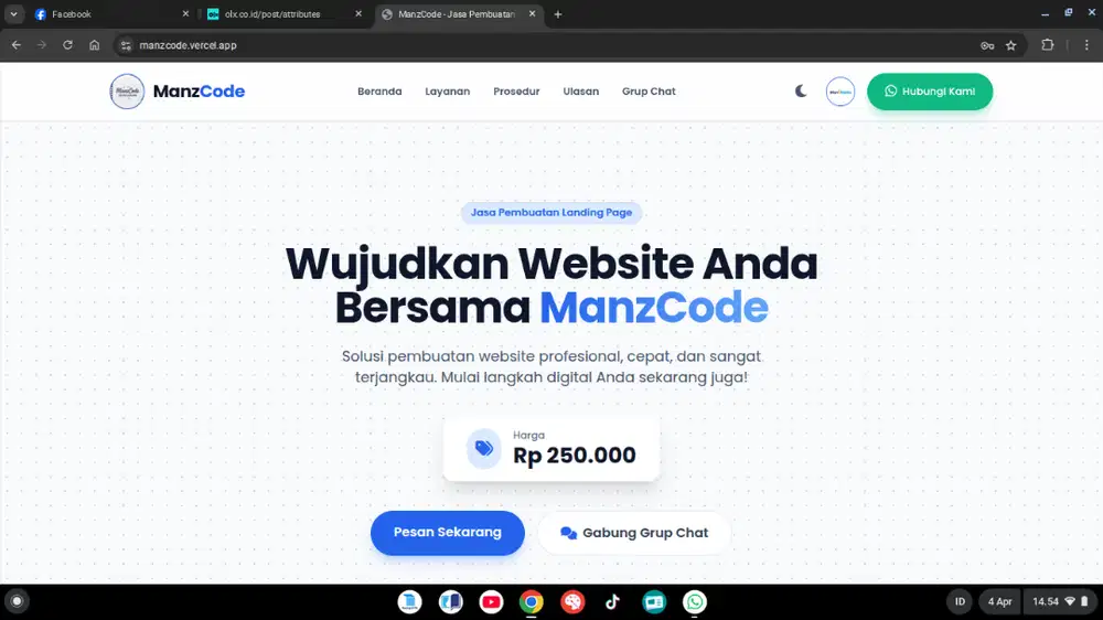 Jasa buat website harga mulai dari 250k