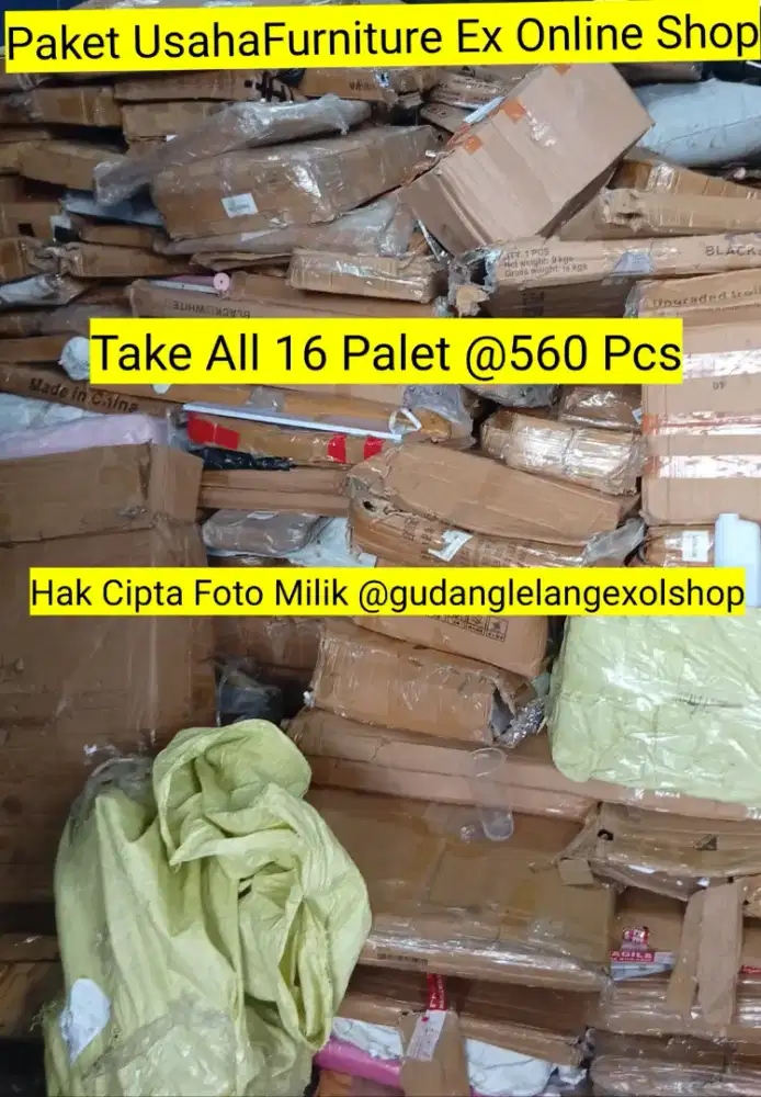 Paket Usaha Furniture Lelang Ex Online Shop (Isi RANDOM)