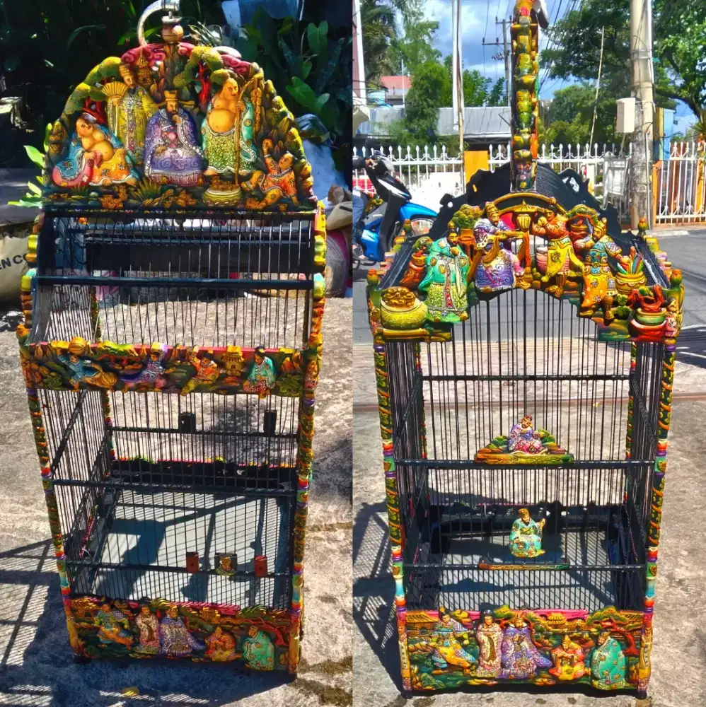 Kurungan burung ukir dewa