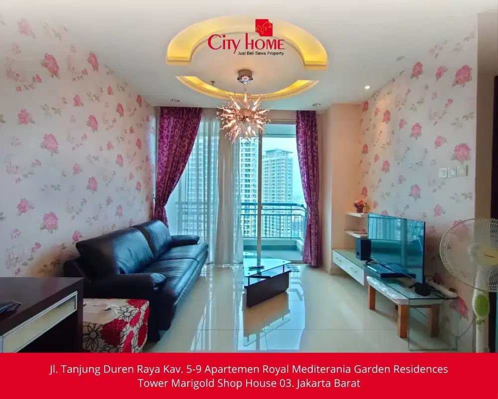 JUAL CEPAT – 2BR + Storage Room Full Furnished di Central Park Residen