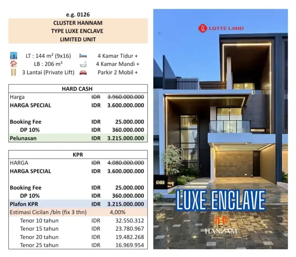Rumah Private Lift Cash/KPR di Shila At Sawangan Kota Depok