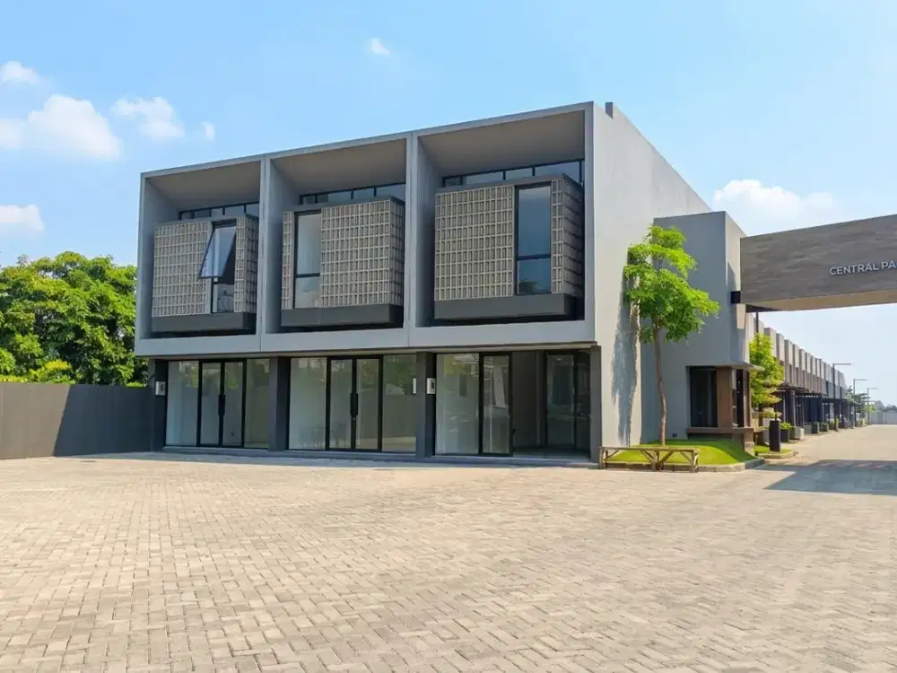 JUAL RUKO BARU 2 LANTAI STRATEGIS PINGGIR JALAN CENTRAL PARK MERR