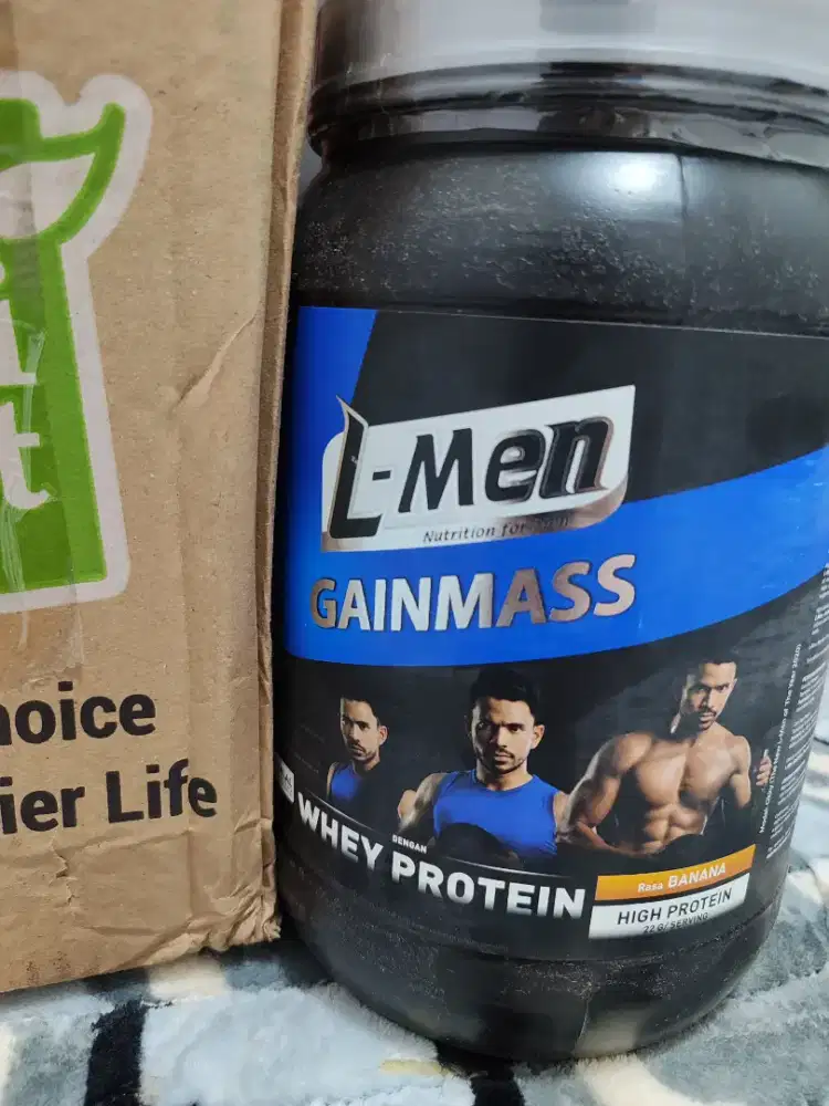 L-MEN Gainmass 900gr Rasa Pisang Masih Segel