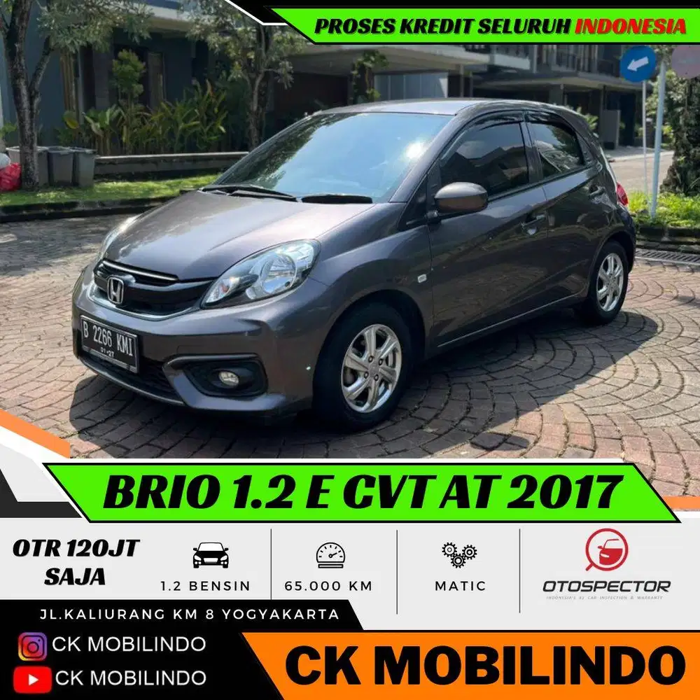 Honda Brio E CVT Matic 2017 ISTIMEWA DP Minim Kredit Murah