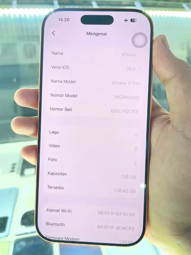 di jual iPhone 17 pro 256 ibox