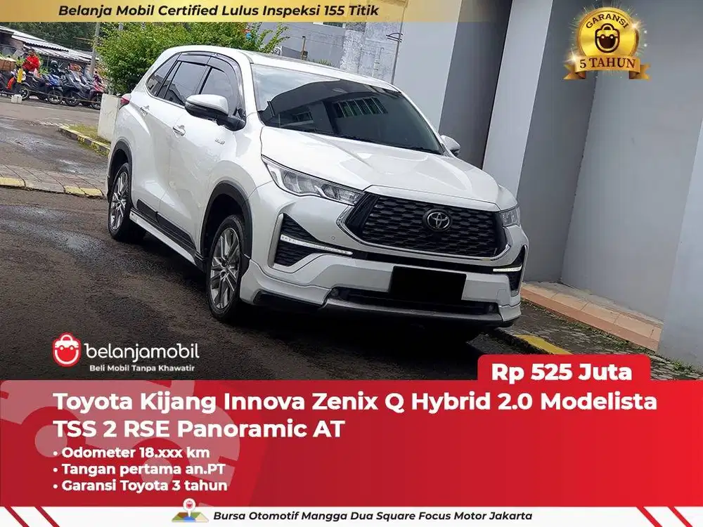 [BERGARANSI] Toyota Innova Zenix Q Hybrid 2.0 Modelista TSS 2025 2026