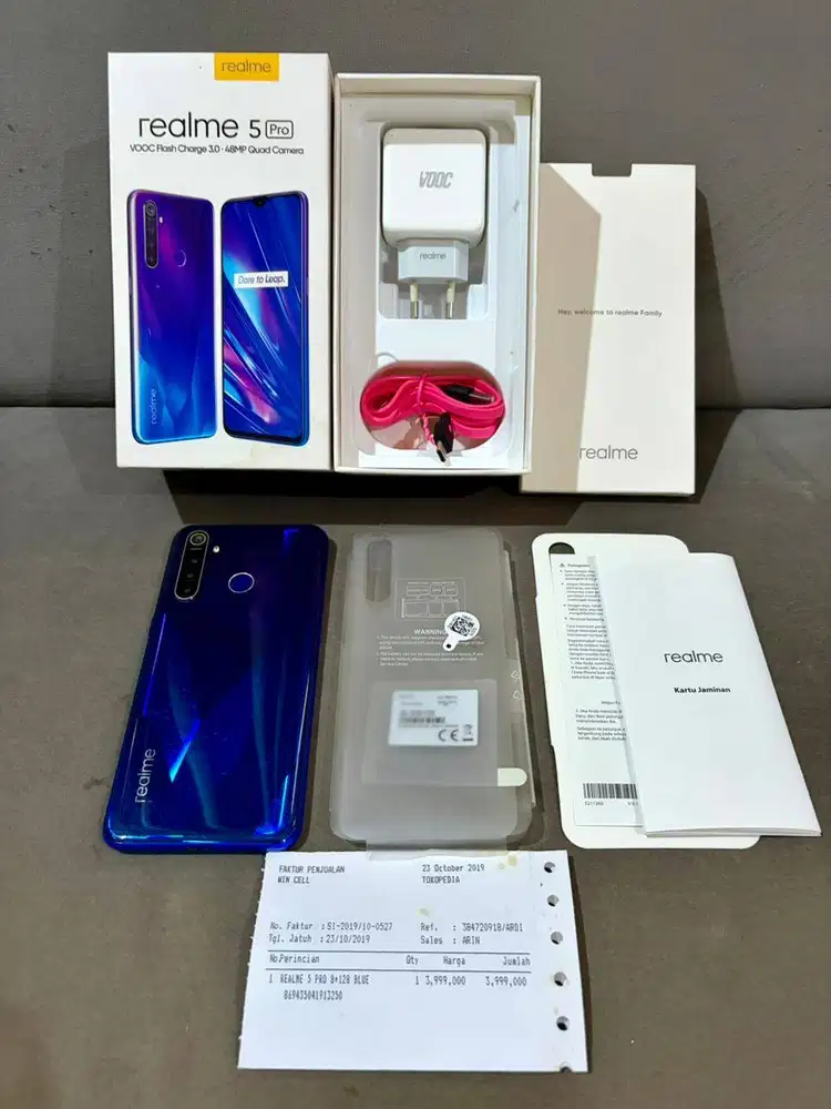 realme 5 pro 8/128 gb BIRU fullset murah android real me