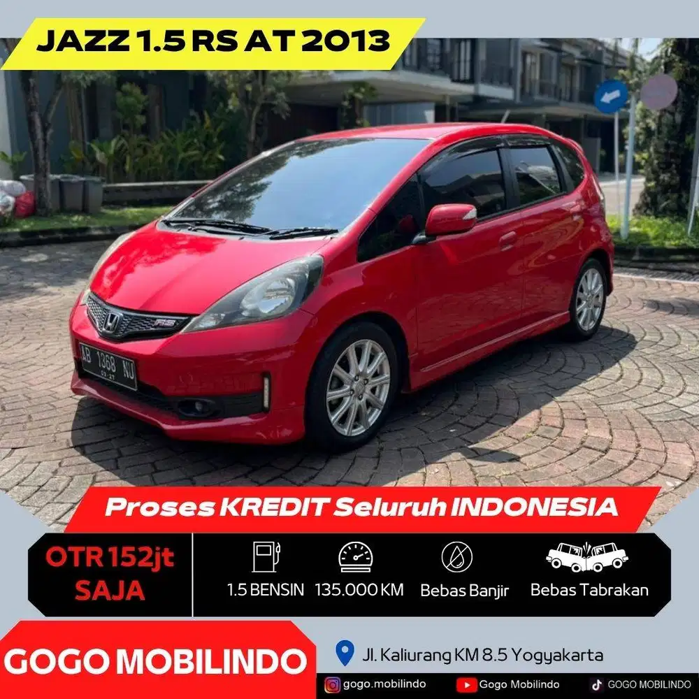 Honda Jazz RS Matic 2013 Plat AB FAVORIT DP Minim Sirion