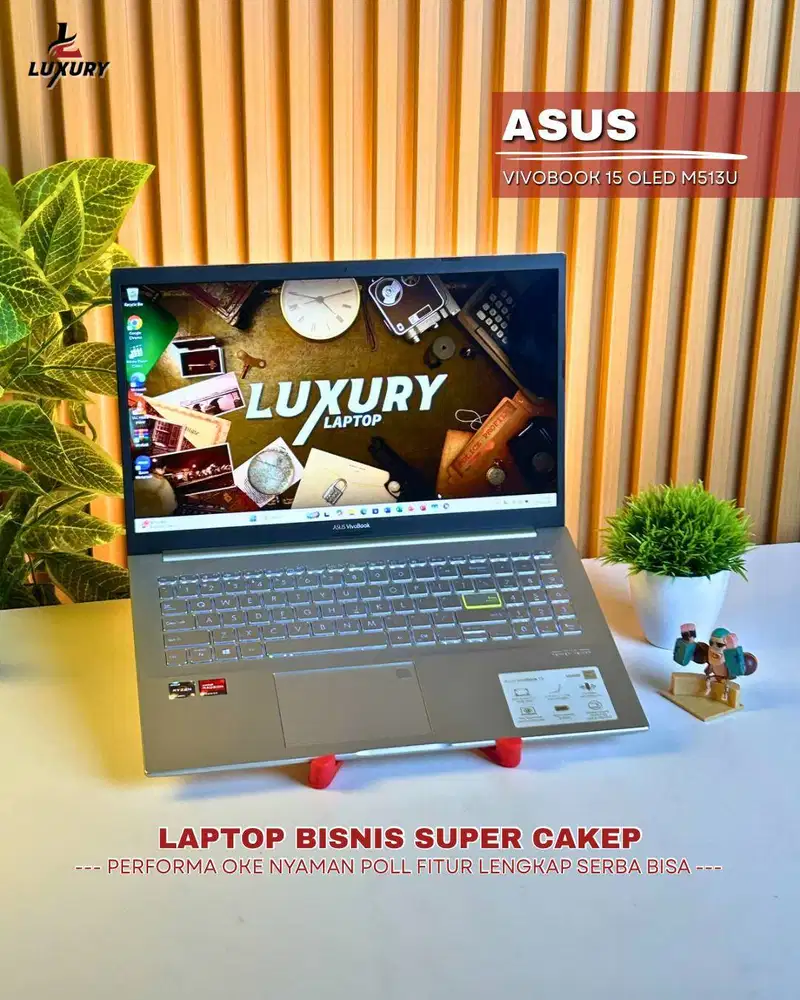 LAPTOP ASUS VIVOBOOK 15 OLED M513U AMD RYZEN 5 RAM 8GB SSD 512GB