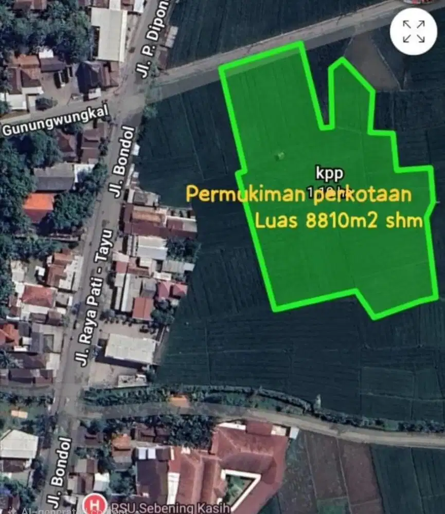 DIJUAL / DISEWA TANAH STRATEGIS PATI -TAYU -JEPARA