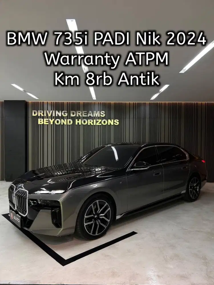 BMW 735i M-Sport 2024 Abu2 Metalik B1FTG Km8rb Padi Panoramic Display
