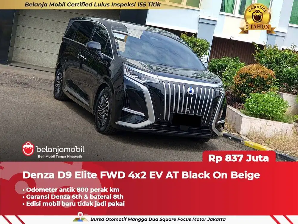 [ ODO 800 KM ] Denza D9 D 9 Elite FWD 4x2 EV AT 2025 2026