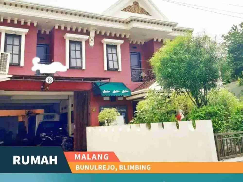 Dijual Rumah Usaha plus Rumah Tinggal di Jalan Comal, Bunulrejo Kota Malang