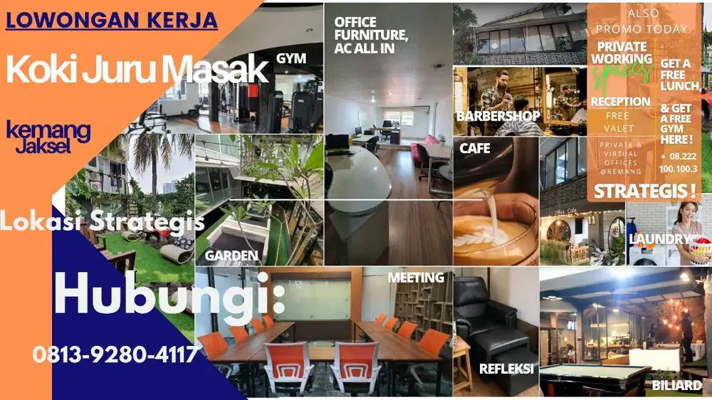 Dibutuhkan koki / Chef segera di Kemang