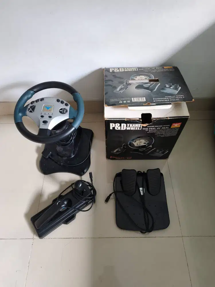 Joystick P&D Trans Wheel PSX 2 | Full Set Stir Mobil Console Bekas