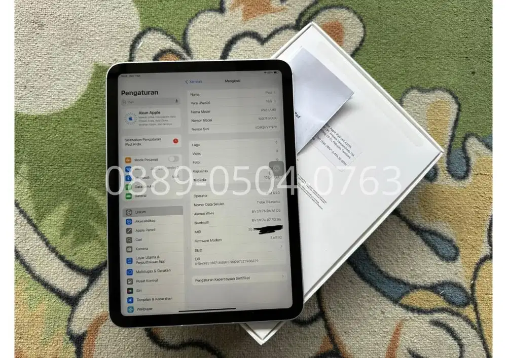 Ipad A16 2025 PA/A Celluler+Wifi